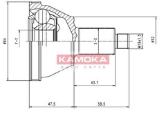 Šarnīru komplekts, Piedziņas vārpsta