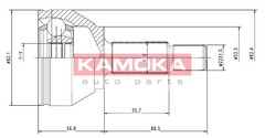 Šarnīru komplekts, Piedziņas vārpsta