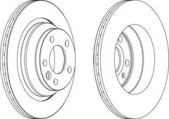 Bremžu disks DDF1698