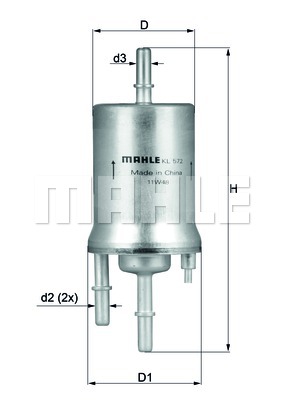 degvielas filtrs KL572