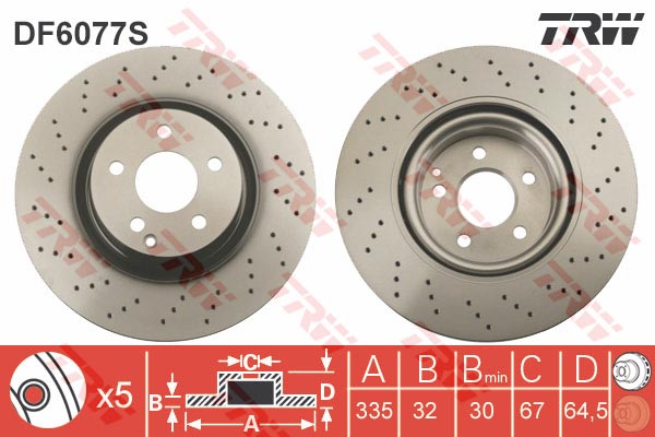 Bremžu disks DF6077S