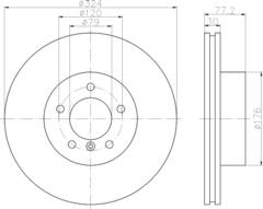 bremžu disks 92122603
