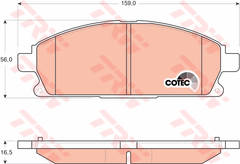 Bremžu kluči GDB3293