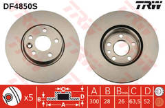 Bremžu disks DF4850S