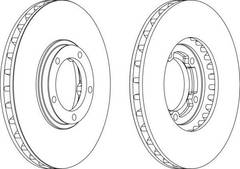 bremžu disks DDF1658