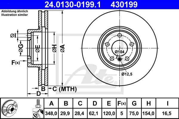 bremžu disks 24.0130-0199.1