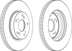 Bremžu disks DDF1539