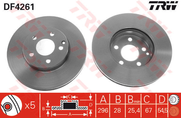 Bremžu disks DF4261