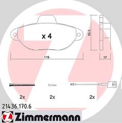 Bremžu uzliku kompl., Disku bremzes