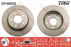 Bremžu disks DF4885S