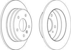 bremžu disks DDF1362
