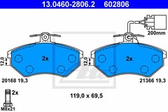 Bremžu uzliku kompl., Disku bremzes
