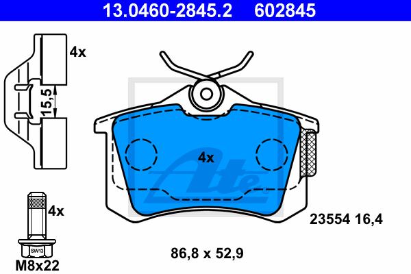 Bremžu uzliku kompl., Disku bremzes