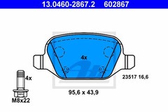 Bremžu uzliku kompl., Disku bremzes