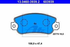 Bremžu uzliku kompl., Disku bremzes