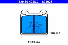 Bremžu uzliku kompl., Disku bremzes