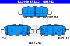Bremžu uzliku kompl., Disku bremzes