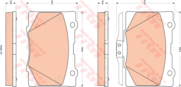 Bremžu kluči GDB3498