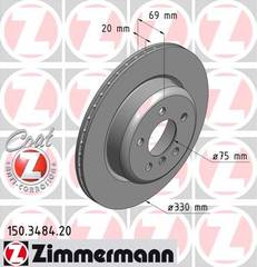 bremžu disks 150.3484.20