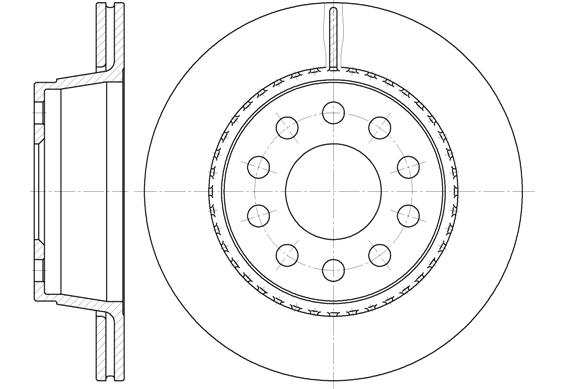 Bremžu disks 6930.10     =100.1227.20