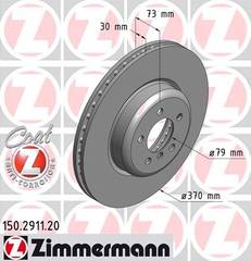 bremžu disks 150.2911.20