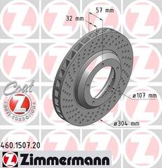 bremžu disks 460.1507.20    PORSCHE LEFT SIDE