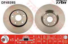 Bremžu disks DF4939S