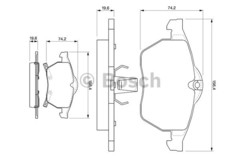 Bremžu uzliku kompl., Disku bremzes