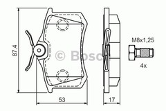 Bremžu uzliku kompl., Disku bremzes