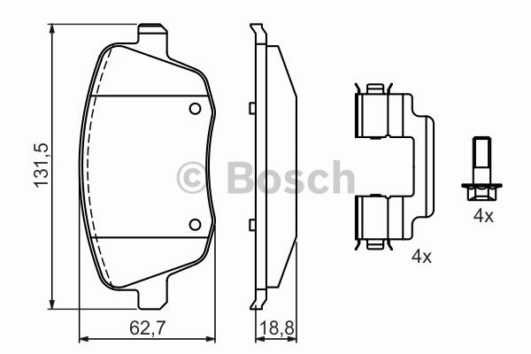 Bremžu uzliku kompl., Disku bremzes