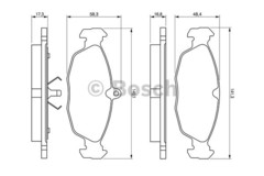 Bremžu uzliku kompl., Disku bremzes
