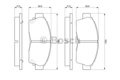Bremžu uzliku kompl., Disku bremzes