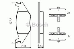 Bremžu uzliku kompl., Disku bremzes