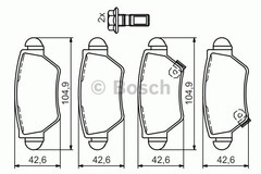 Bremžu uzliku kompl., Disku bremzes