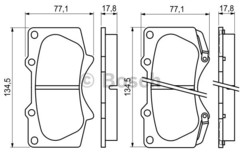 Bremžu uzliku kompl., Disku bremzes