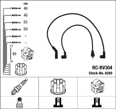 Augstsprieguma vadu komplekts