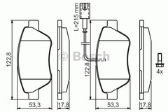 Bremžu uzliku kompl., Disku bremzes