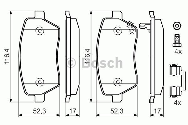Bremžu uzliku kompl., Disku bremzes
