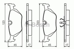 Bremžu uzliku kompl., Disku bremzes