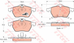 Bremžu kluči GDB1342