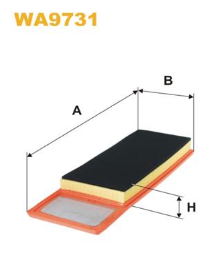 gaisa filtrs WA9731 aizvietots ar WA9666