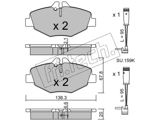Bremžu kluči 5780W  FDB1414-99