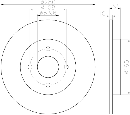 bremžu disks 92172403