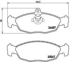 Bremžu uzliku kompl., Disku bremzes