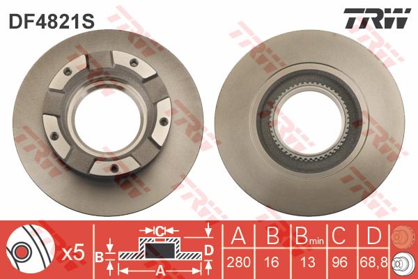 Bremžu disks DF4821S