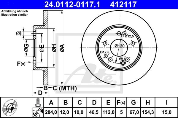 Bremžu disks 24.0112-0117.1