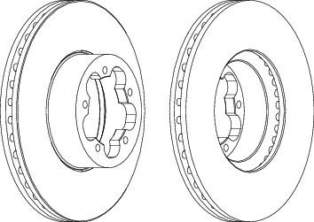 Bremžu disks DDF1555