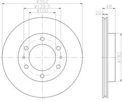 Bremžu diski 92080400  98200-0804