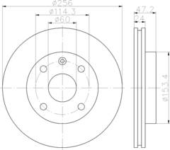 Bremžu disks 92133600