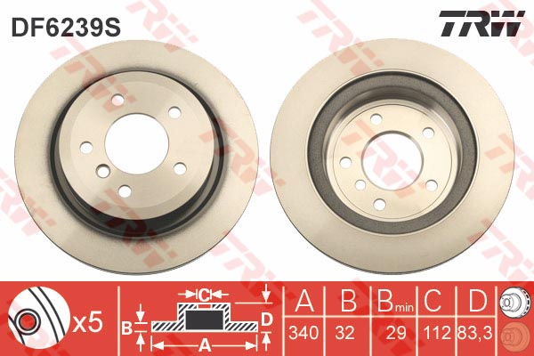 Bremžu disks DF6239S